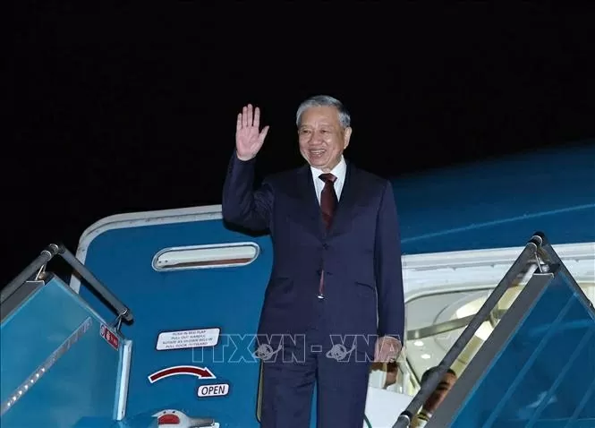 General Secretary To Lam arrives in Pyongyang, beginning state visit to the DPRK