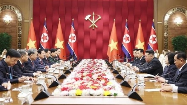 Party General Secretary To Lam holds talks with DPRK leader Kim Jong Un in Pyongyang