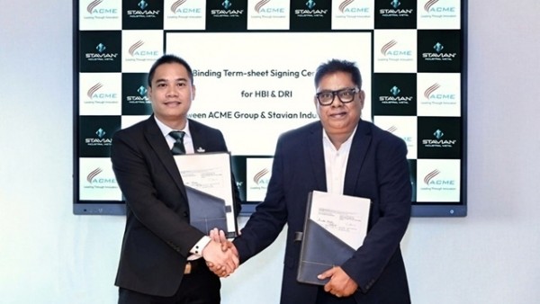 Stavian Industrial Metal and ACME Group sign binding terms for long - term green HBI & DRI offtake agreement