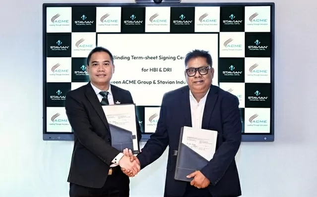 Stavian Industrial Metal and ACME Group sign binding terms for long - term green HBI & DRI offtake agreement