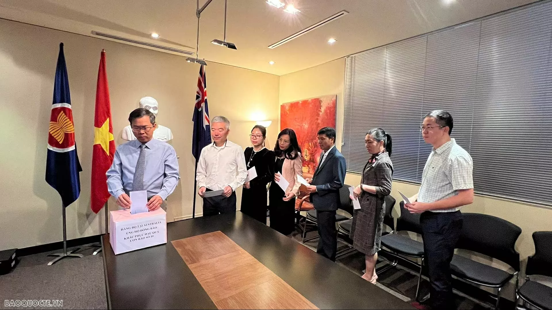 Vietnamese Representative Missions in Australia support victims affected by typhoons
