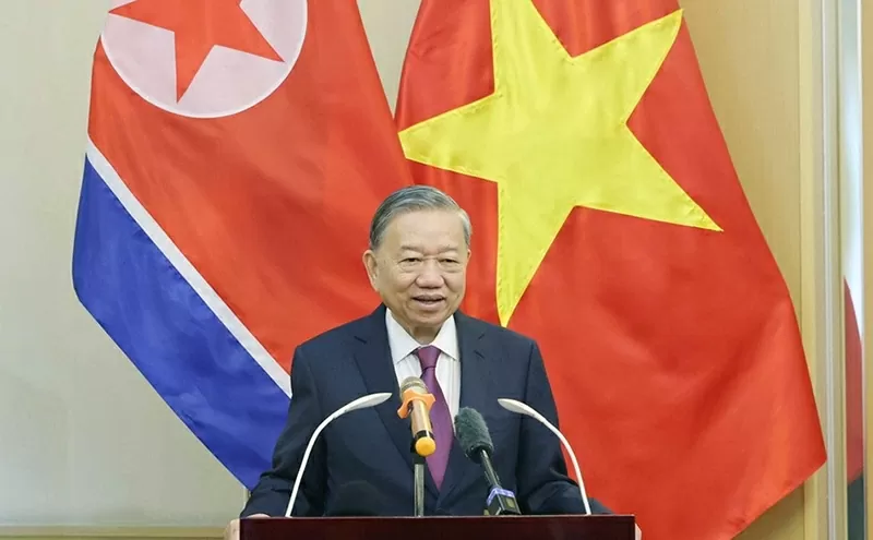 General Secretary To Lam visits Vietnamese Embassy in DPRK