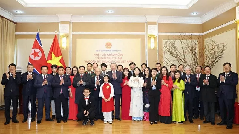 General Secretary To Lam visits Vietnamese Embassy in DPRK