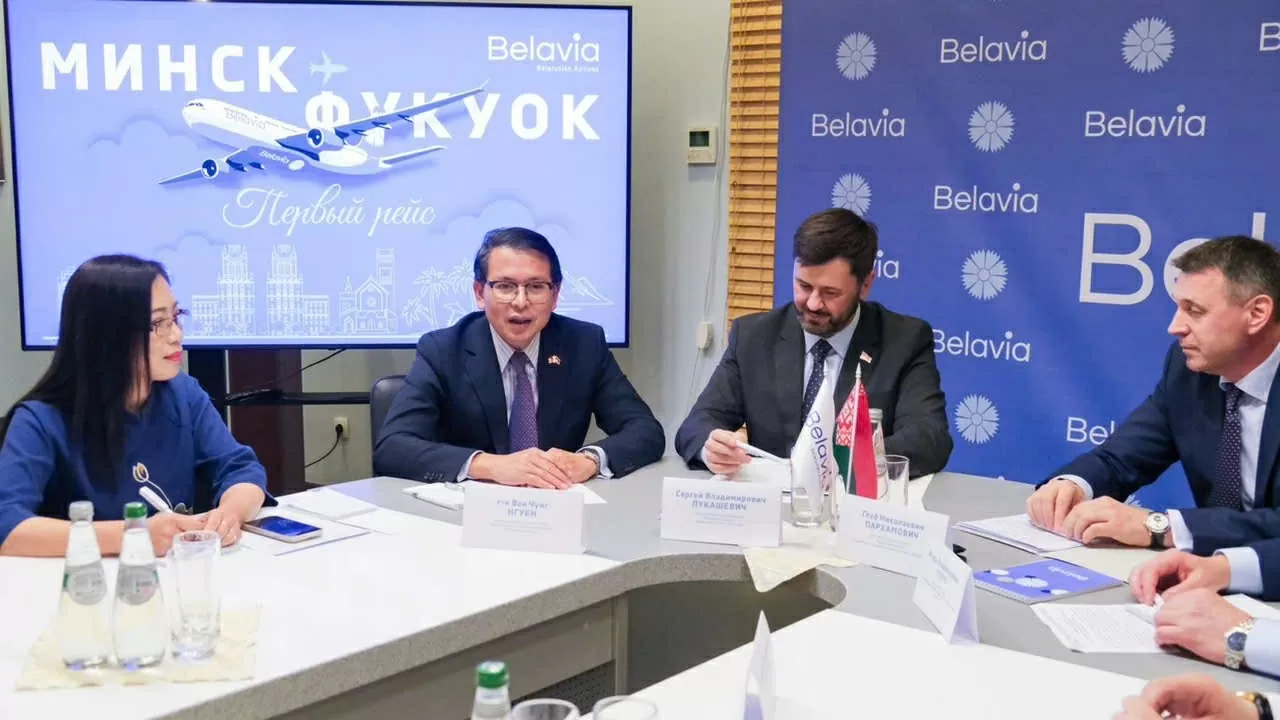 Belarus National Airline Belavia launches first direct flight to Vietnam, connecting Minsk with Phu Quoc Belarus National Airline Belavia launches first direct flight to Vietnam, connecting Minsk with Phu Quoc