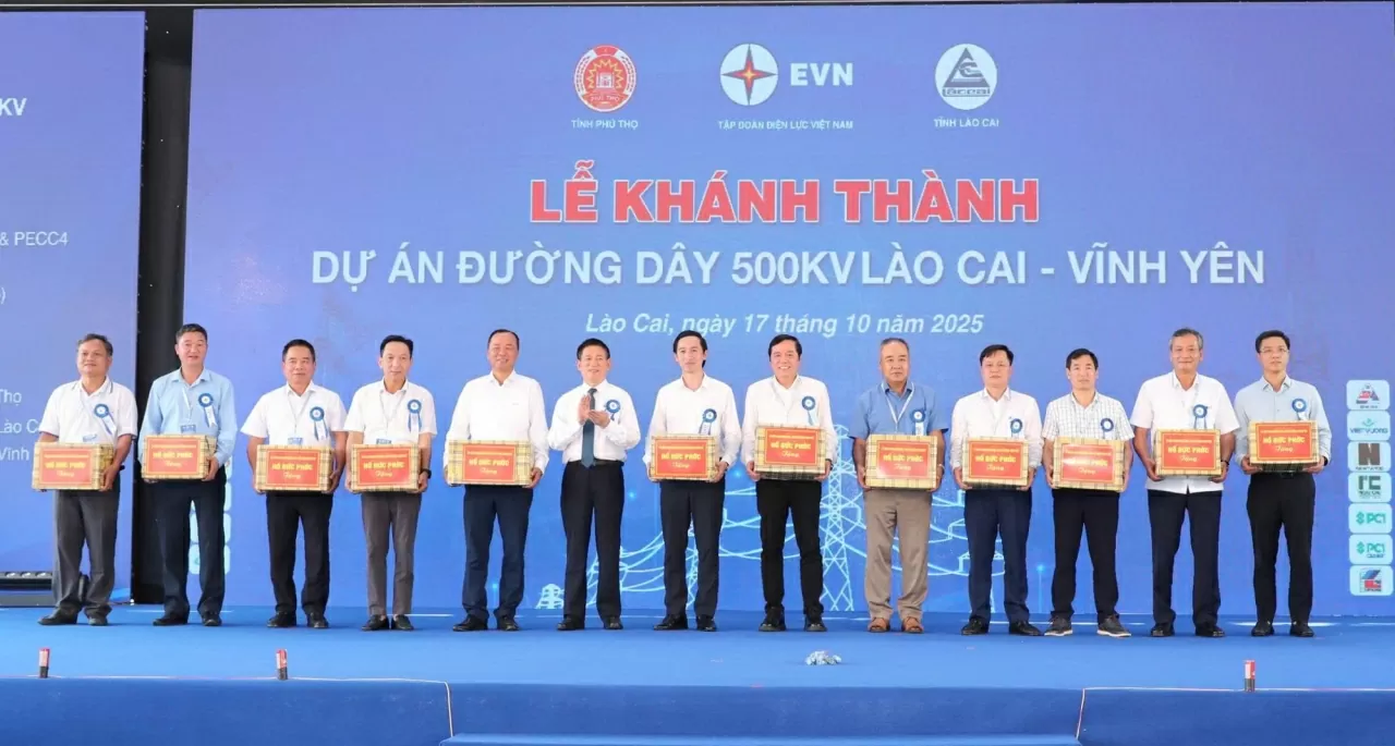 500 kV Lao Cai – Vinh Yen Power Line inaugurated: A key project for national energy security 500 kV Lao Cai – Vinh Yen Power Line inaugurated: A key project for national energy security