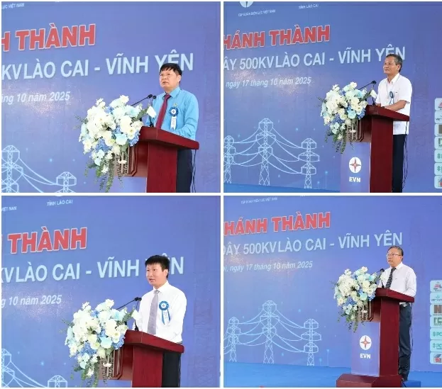 500 kV Lao Cai – Vinh Yen Power Line inaugurated: A key project for national energy security 500 kV Lao Cai – Vinh Yen Power Line inaugurated: A key project for national energy security
