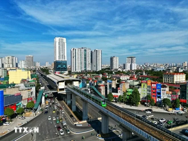 Cat Linh – Ha Dong metro line (Photo: VNA)