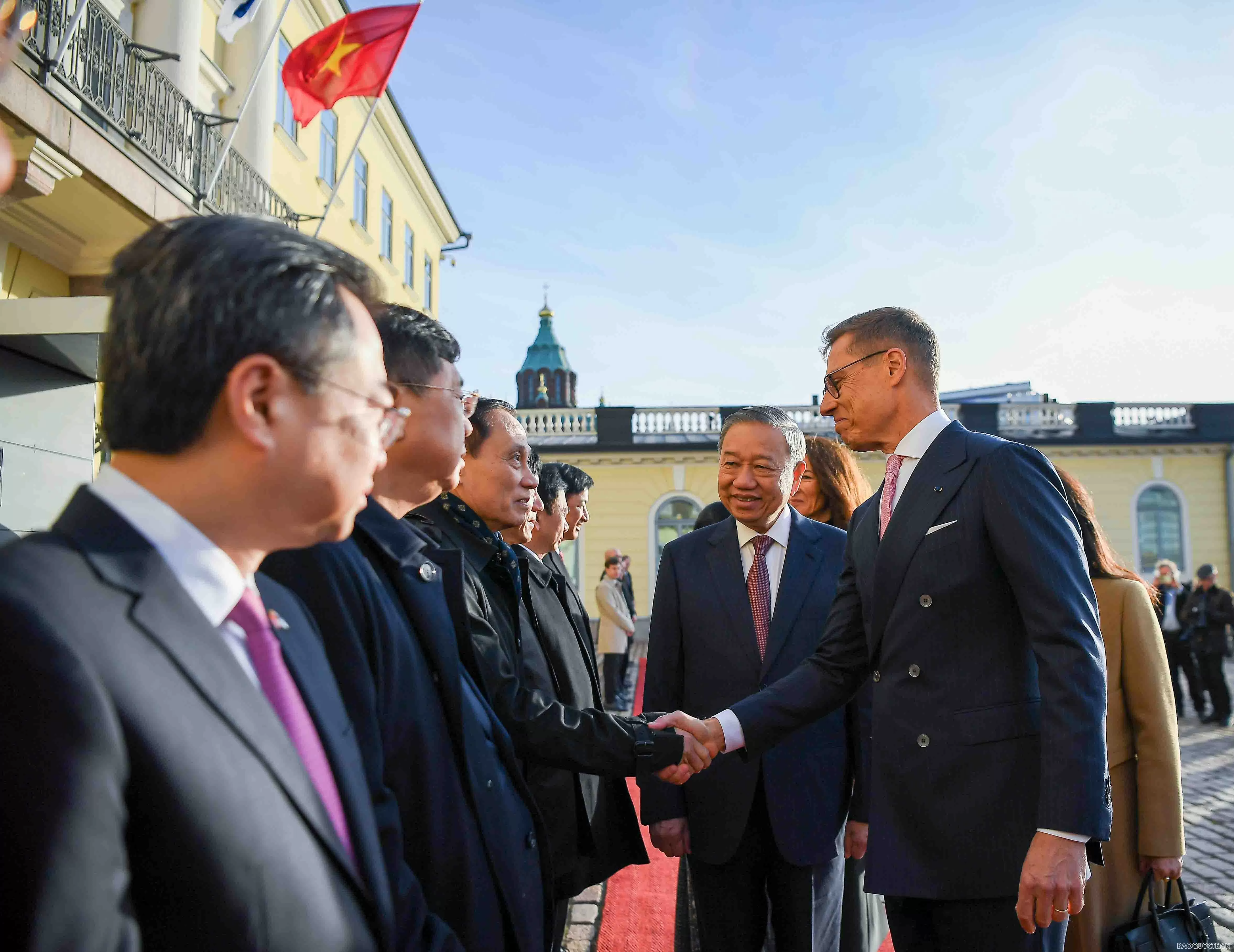 Welcome ceremony held for General Secretary To Lam and Spouse in Finland