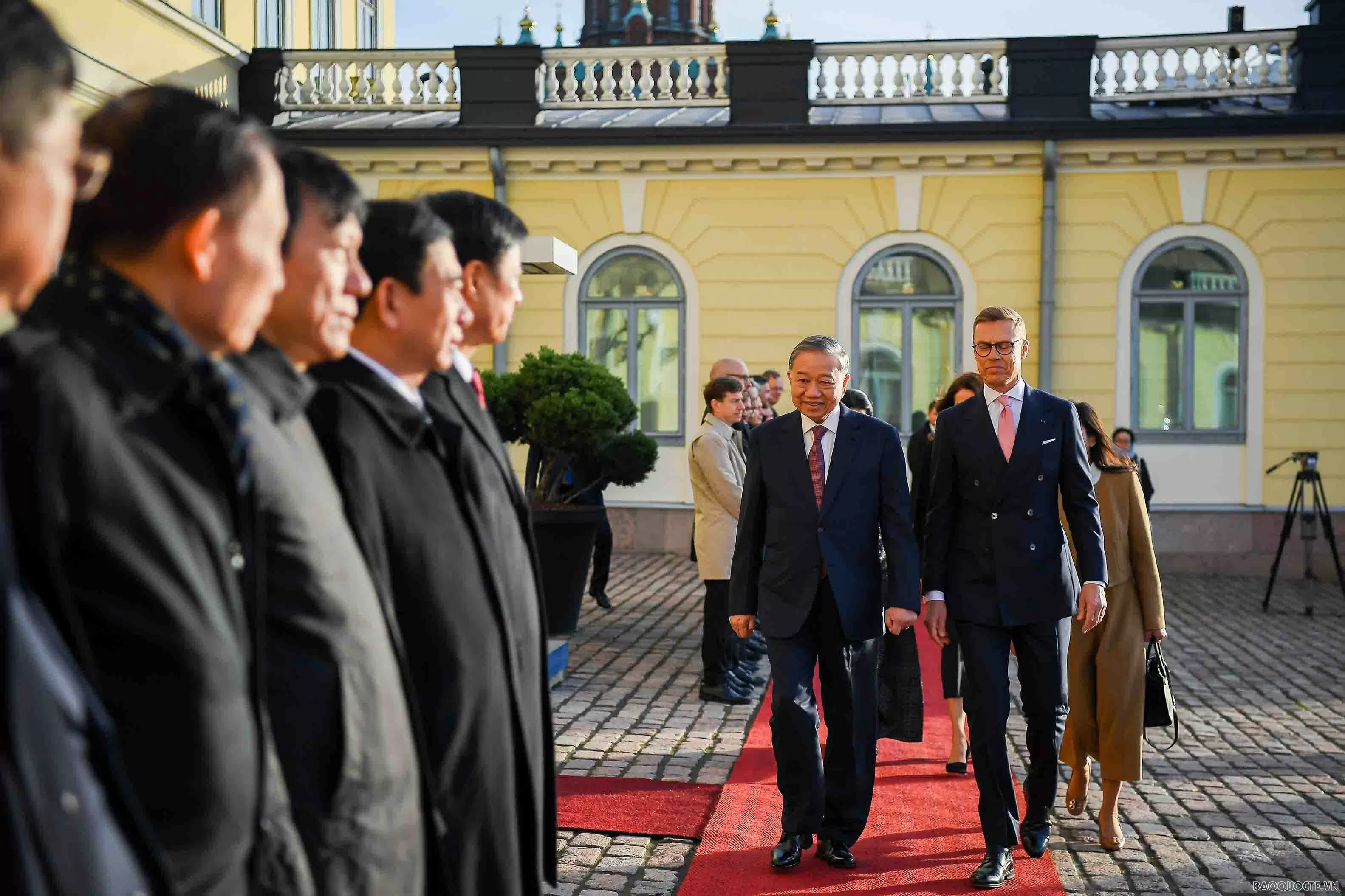 Welcome ceremony held for General Secretary To Lam and Spouse in Finland