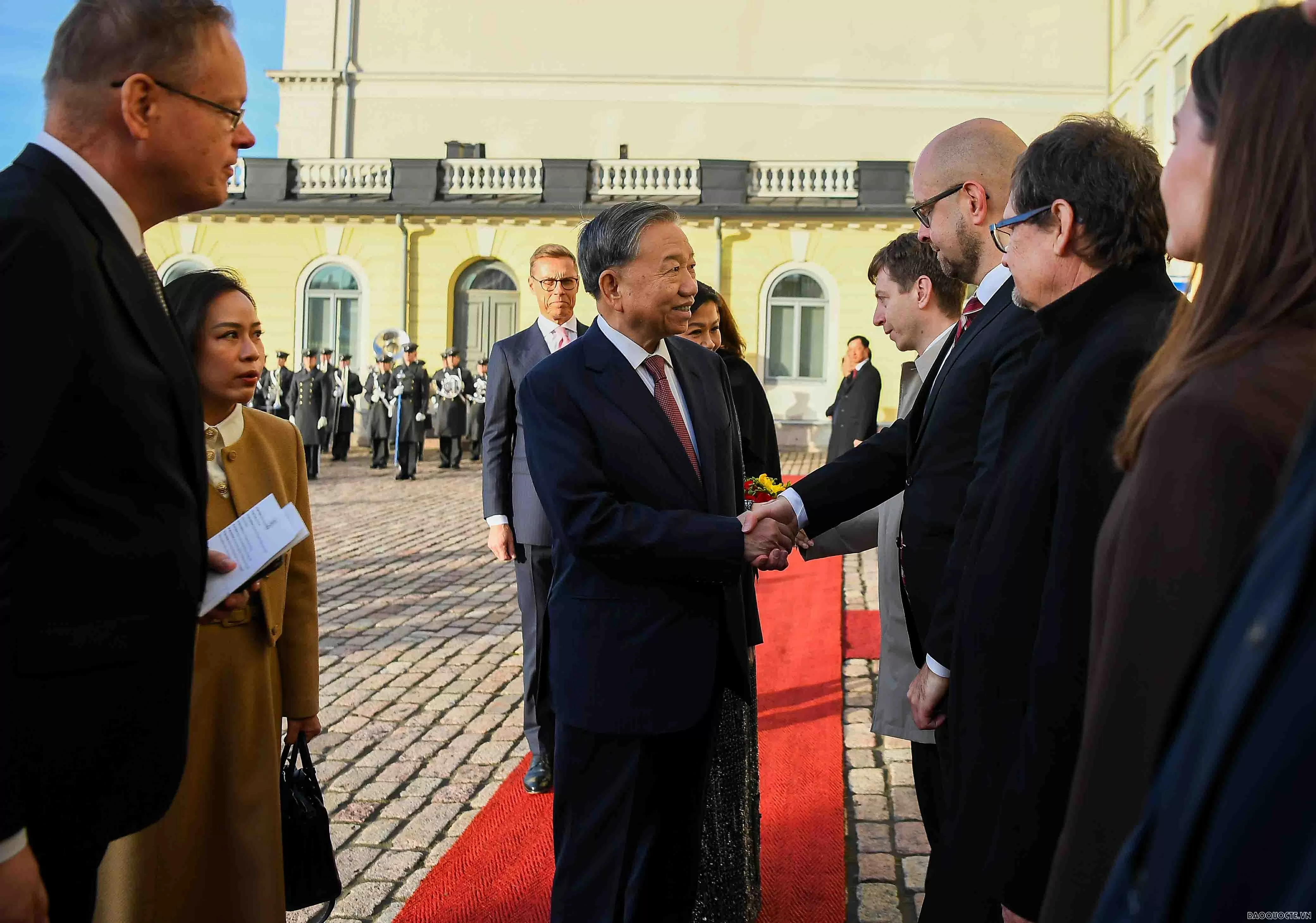 Welcome ceremony held for General Secretary To Lam and Spouse in Finland