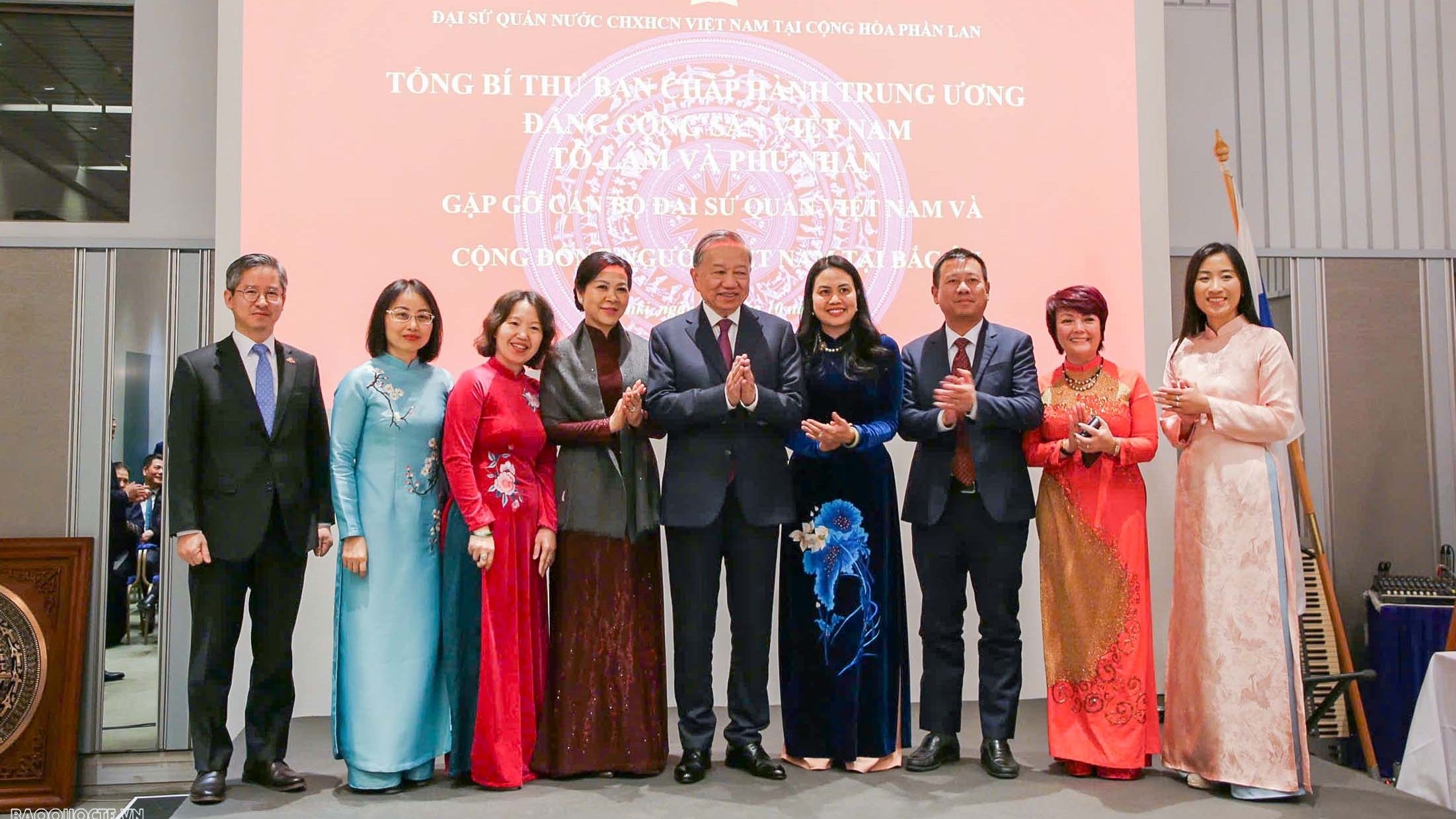 General Secretary To Lam visits Embassy, praised solidarity and contributions of Vietnamese communities in Nordic countries