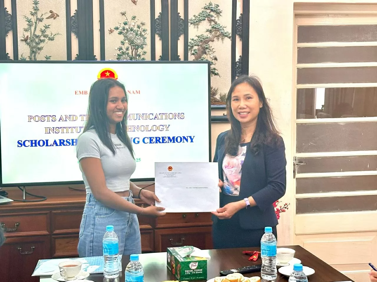 Full scholarships awarded to Sri Lankan students to study at the Posts and Telecommunications Institute of Technology Full scholarships awarded to Sri Lankan students to study at the Posts and Telecommunications Institute of Technology