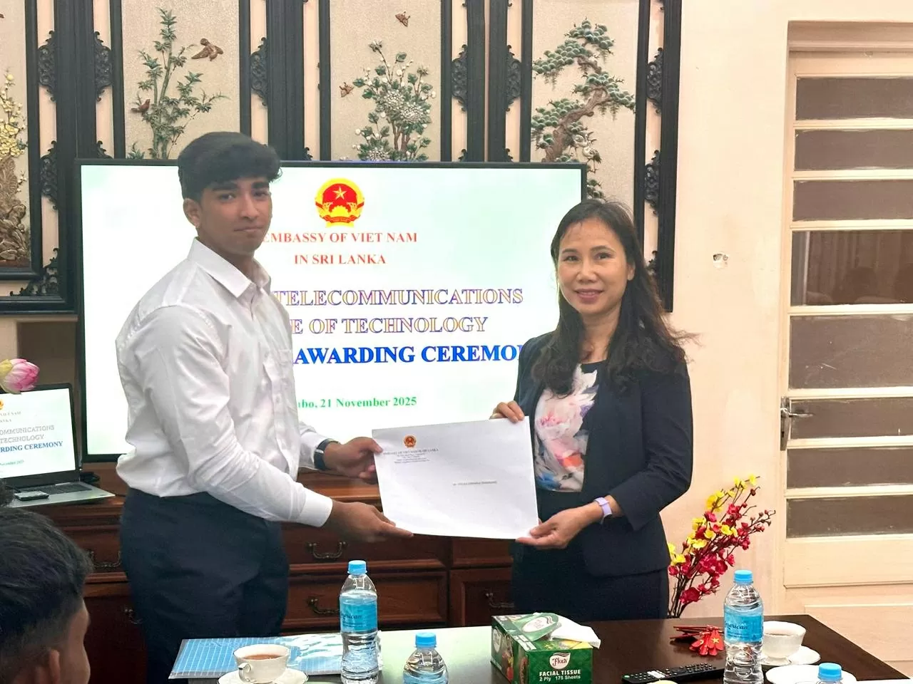 Full scholarships awarded to Sri Lankan students to study at the Posts and Telecommunications Institute of Technology Full scholarships awarded to Sri Lankan students to study at the Posts and Telecommunications Institute of Technology