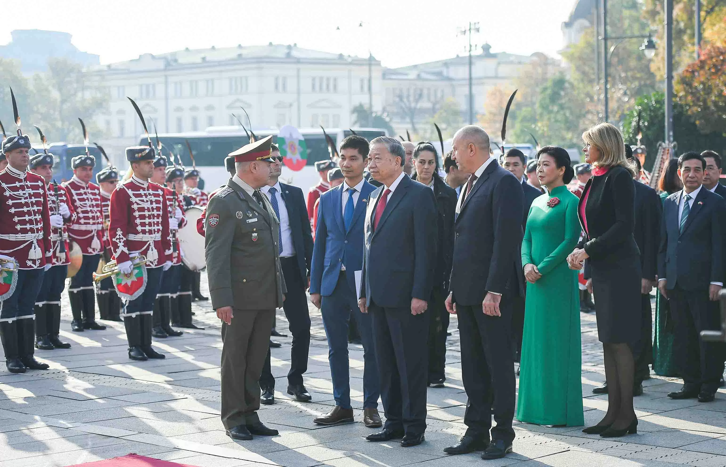 Welcome ceremony held for General Secretary To Lam and Spouse in Bulgaria