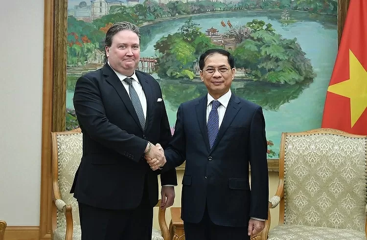 Deputy Prime Minister Bui Thanh Son receives U.S. Ambassador Marc E. Knapper