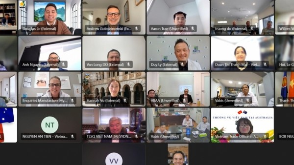 Online meeting of Australia-Vietnam business organizations