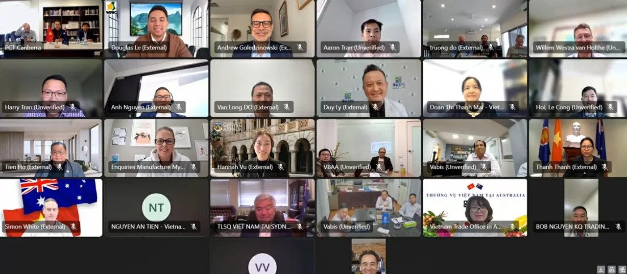 Online meeting of Australia-Vietnam business organizations