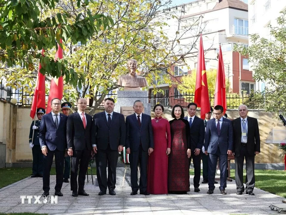 General Secretary To Lam attends the inauguration of President Ho Chi Minh's Statue in Bulgaria