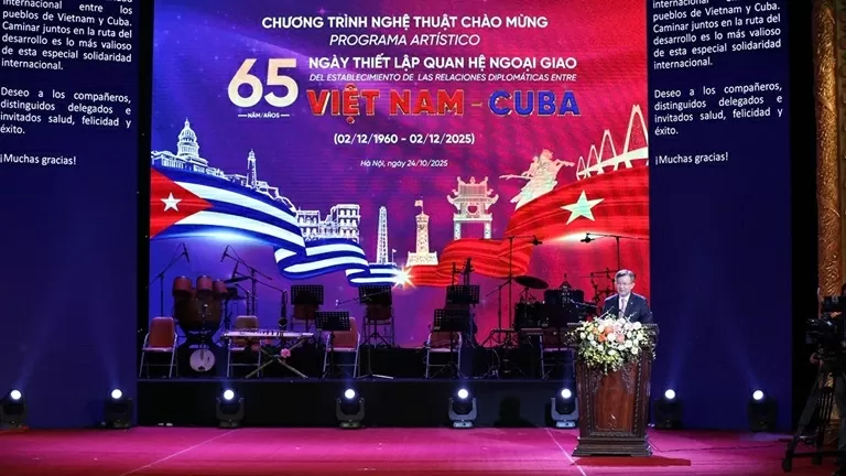 Highlights of the artistic program celebrating 65 years of Vietnam-Cuba diplomatic relations in Hanoi Highlights of the artistic program celebrating 65 years of Vietnam-Cuba diplomatic relations in Hanoi