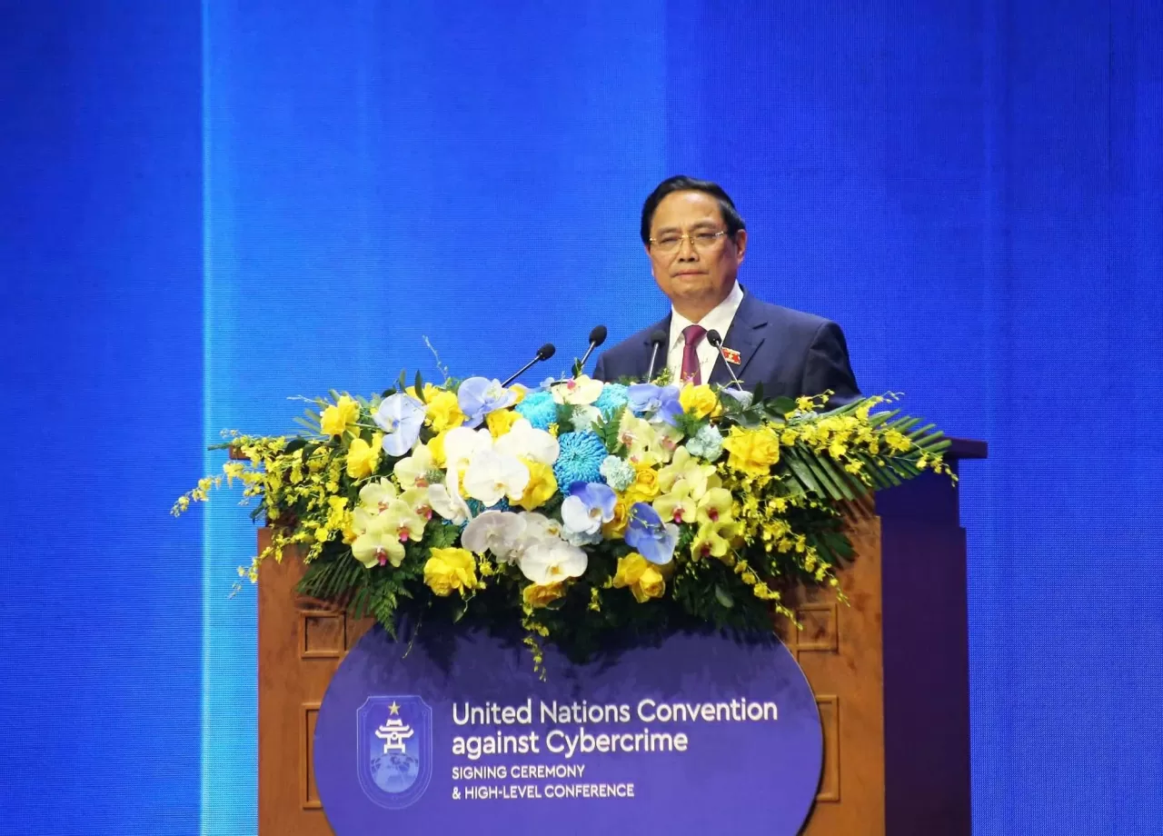 Prime Minister Pham Minh Chinh emphasizes cybersecurity as 'backbone' of national digital transformation at Hanoi Convention