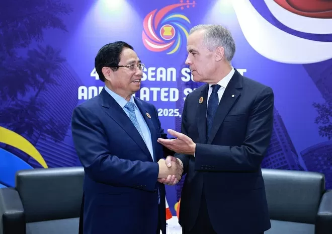Vietnamese PM Pham Minh Chinh meets with Cambodian, Canadian, Brazilian leaders on sidelines of 47th ASEAN Summit