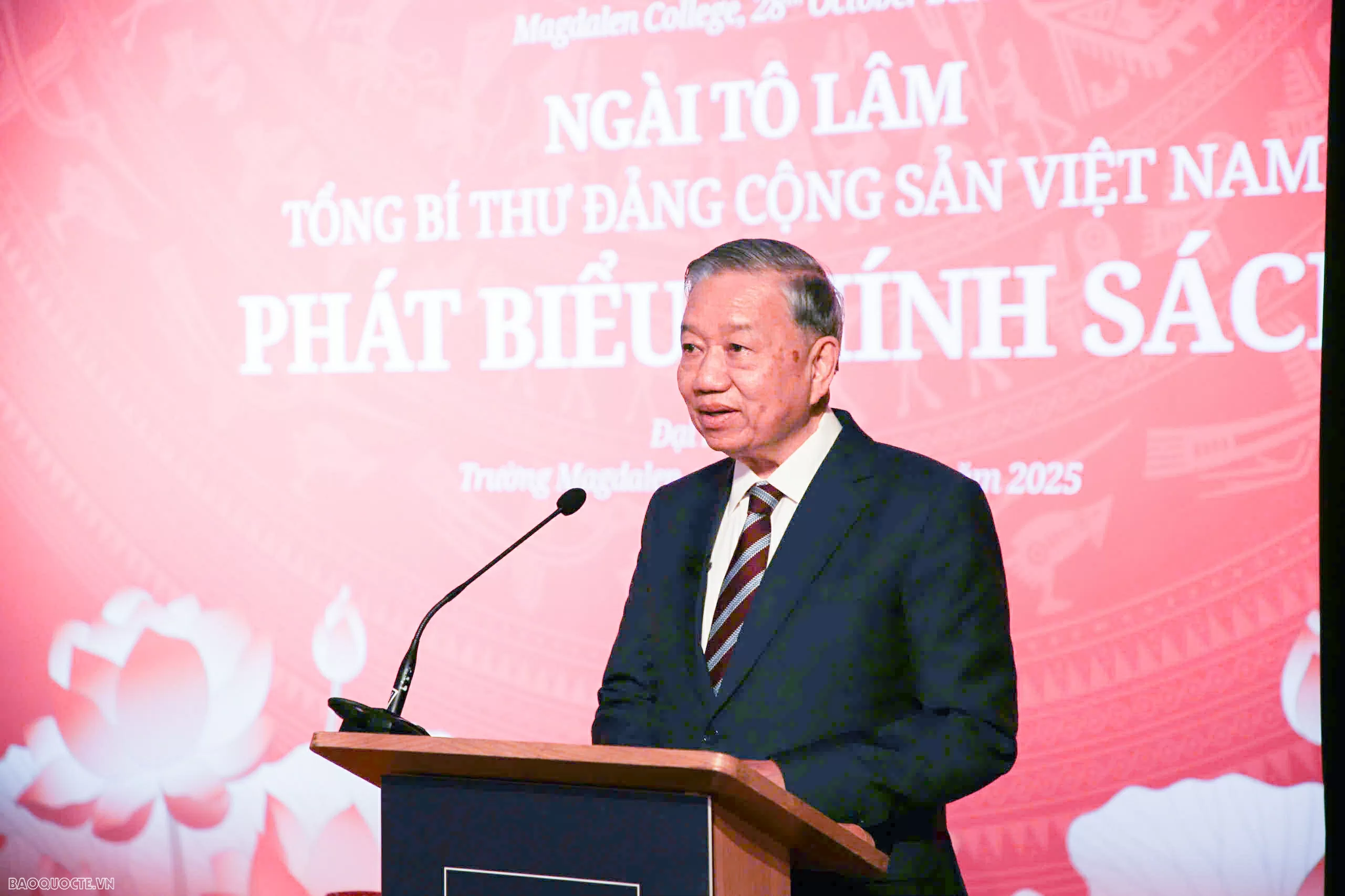 General Secretary To Lam speaks at the University of Oxford, calls for a new, practical, measurable cooperation model