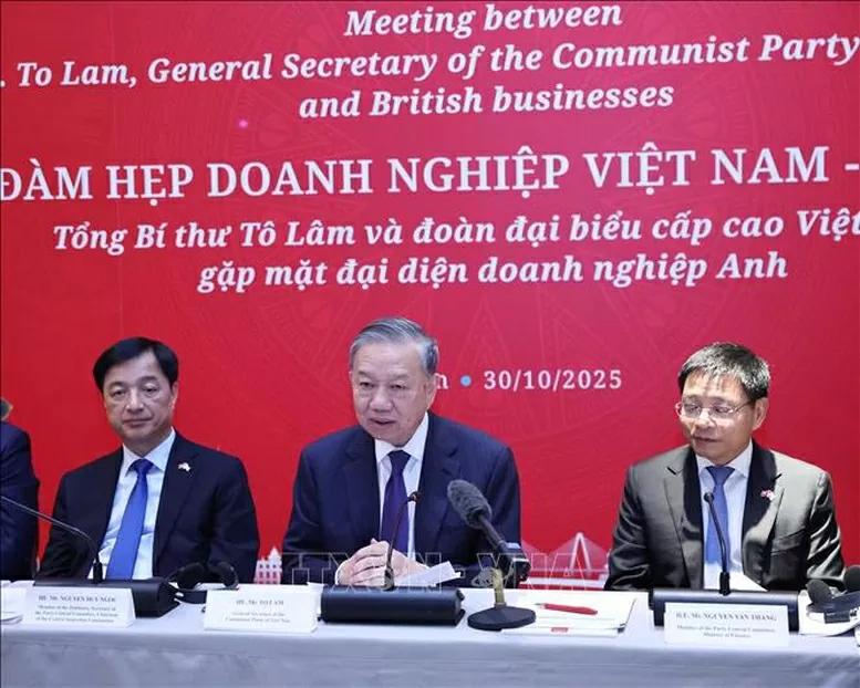 General Secretary To Lam attends Vietnam-UK Business Forum in London