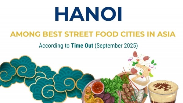 Hanoi recognized as a best street food destination