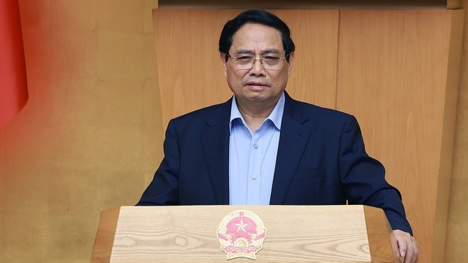 Prime Minister Pham Minh Chinh chairs regular government meeting connected with 34 provinces and cities