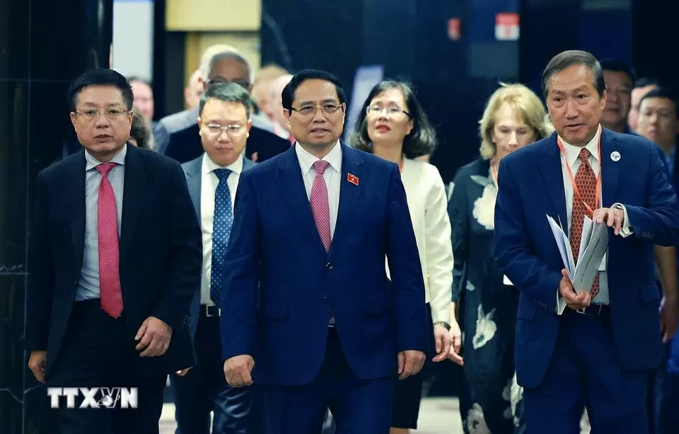 Prime Minister Pham Minh Chinh highlights solidarity, cooperation, dialogue at annual Vietnam Business Forum Prime Minister Pham Minh Chinh highlights solidarity, cooperation, dialogue at annual Vietnam Business Forum