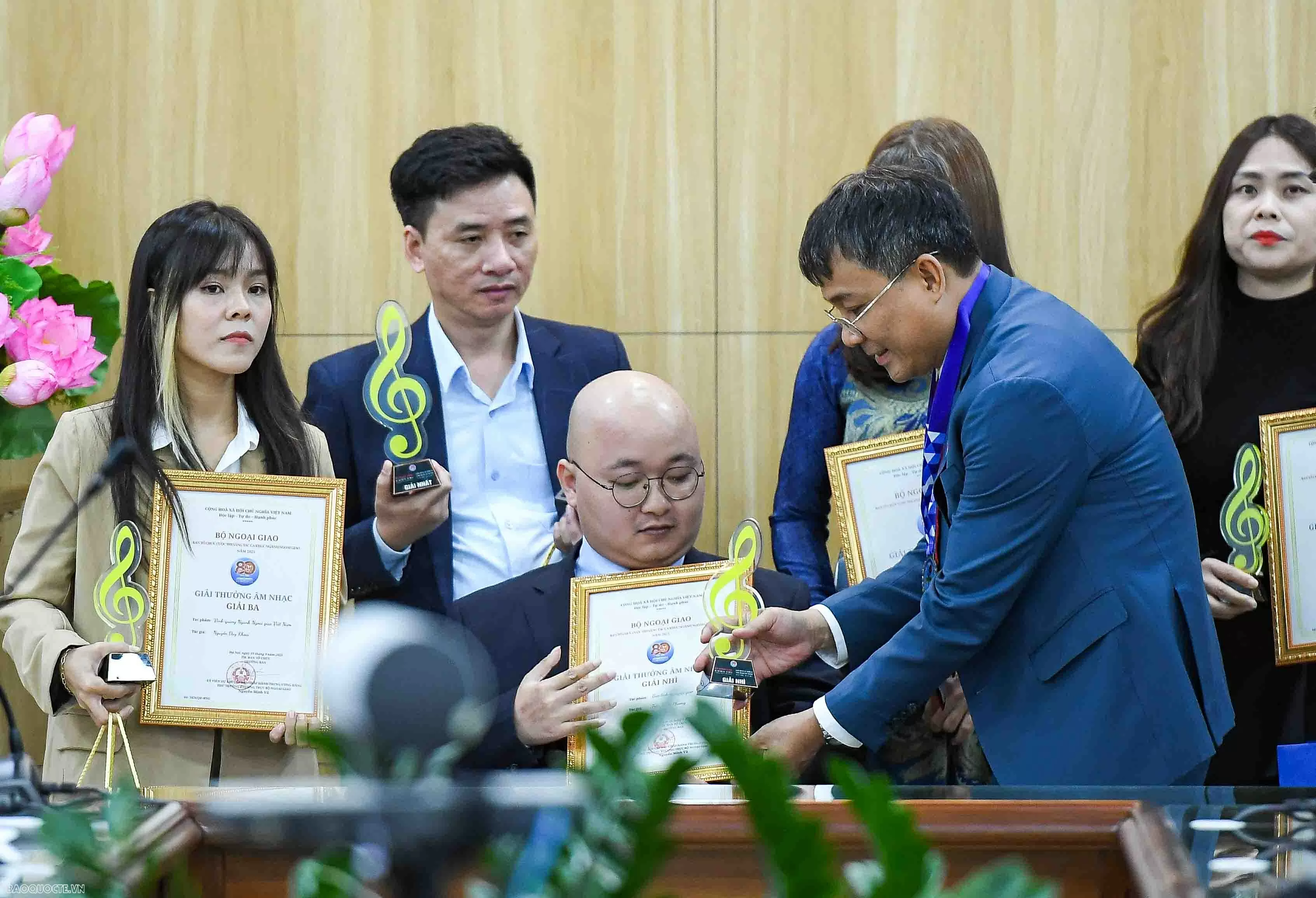 Awards ceremony for the Diplomatic sector songwriting contest and competitions celebrating 80 years of establishment