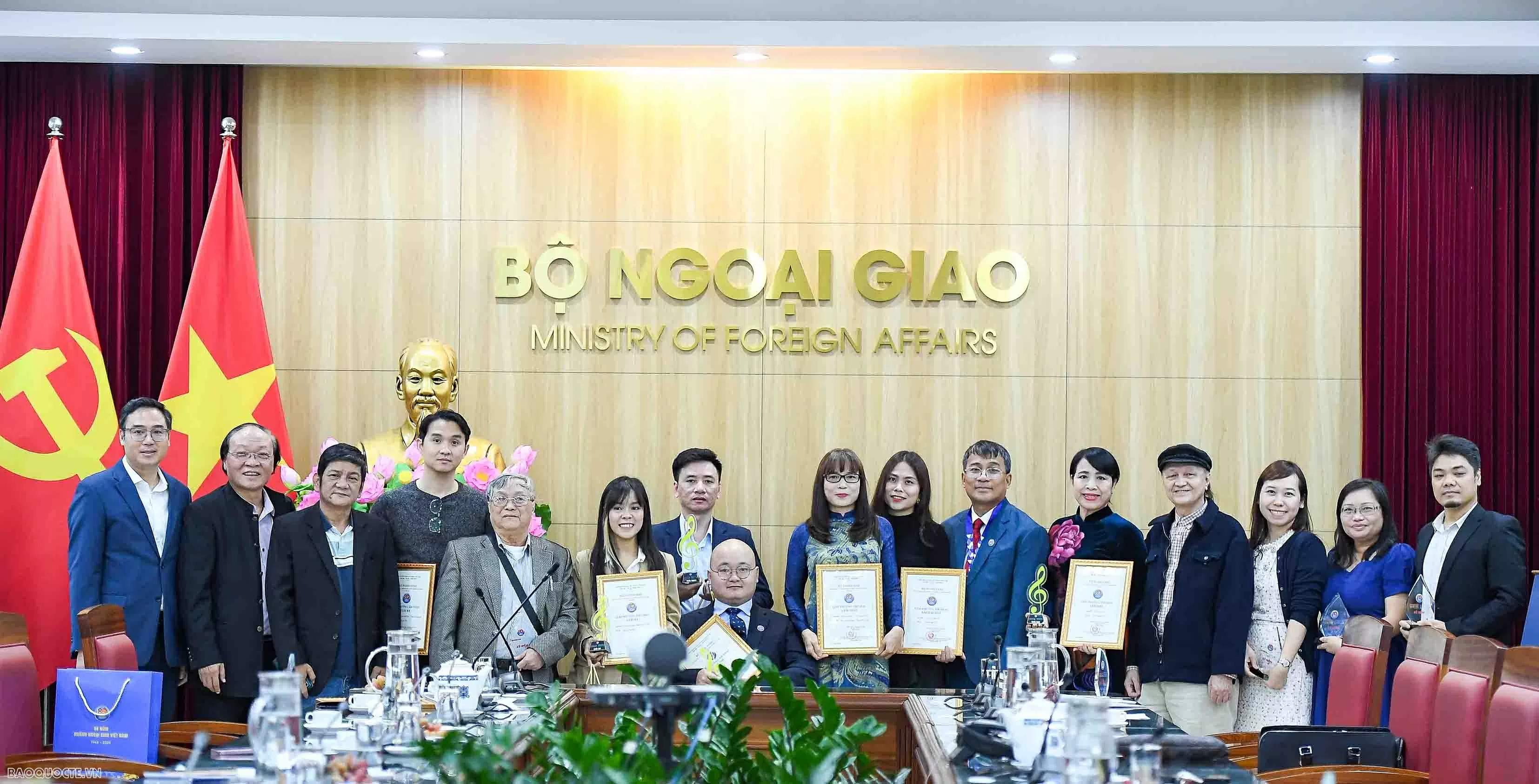 Awards ceremony for the Diplomatic sector songwriting contest and competitions celebrating 80 years of establishment