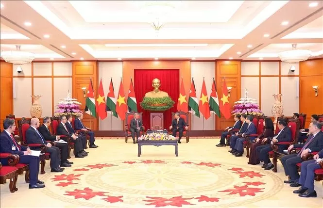 General Secretary To Lam: Vietnam and Jordan to become reliable partners in their respective regions