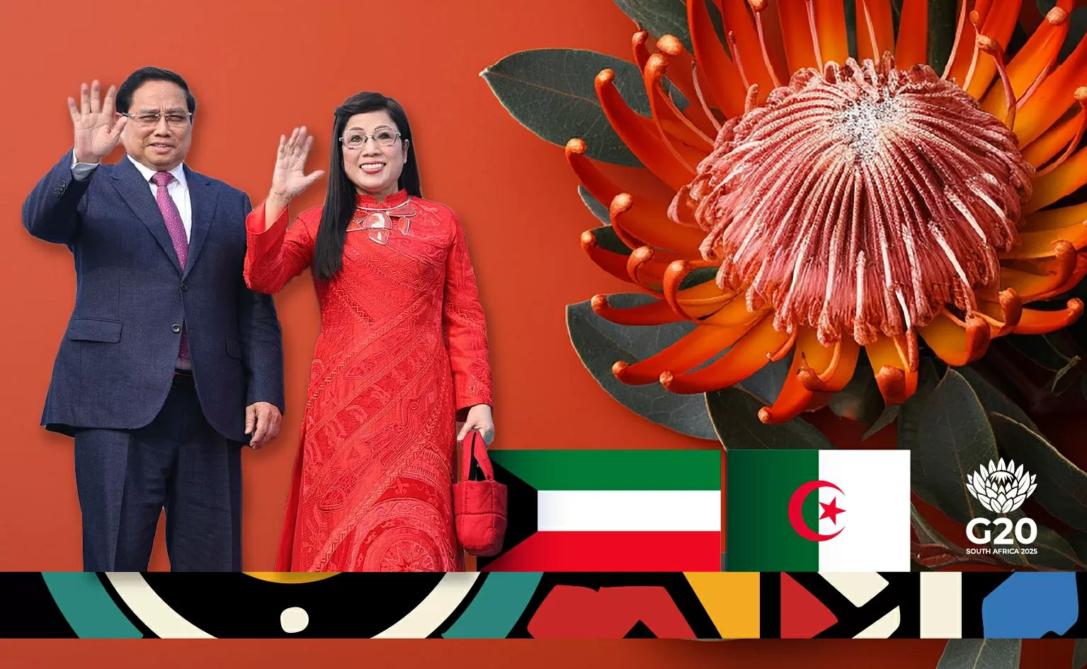 Prime Minister Pham Minh Chinh and spouse to visit Kuwait, Algeria and attend G20 in South Africa Prime Minister Pham Minh Chinh and spouse to visit Kuwait, Algeria and attend G20 in South Africa