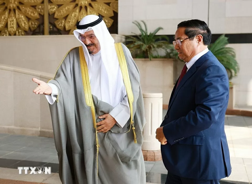 Welcome ceremony held for Prime Minister Pham Minh Chinh in Kuwait