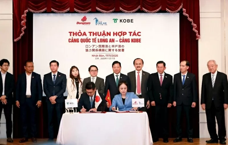 Long An and Kobe Ports establish strategic partnership in logistics Infrastructure