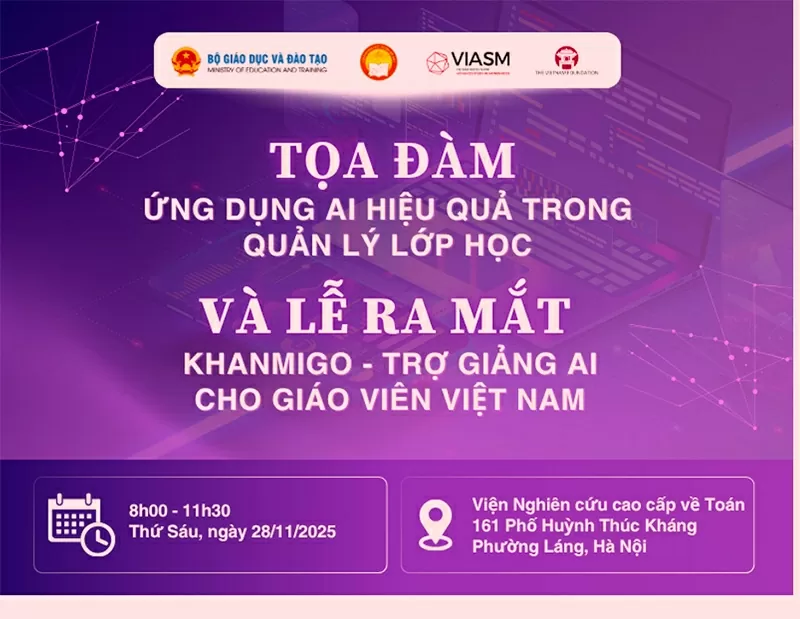 Discussion and Launch Ceremony of Khanmigo - AI Teaching Assistant for Vietnamese Teachers