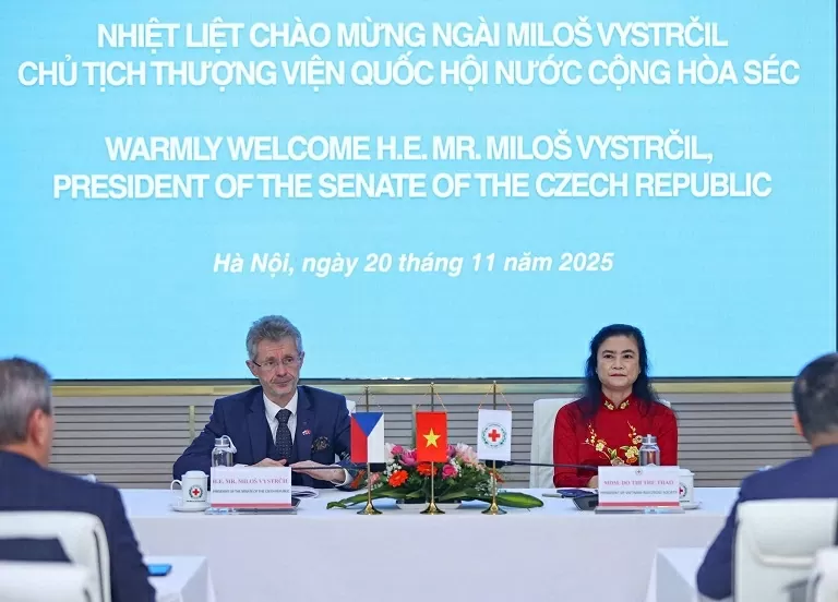Czech Senate President grants 3.5 billion VND to support flood recovery in Vietnam