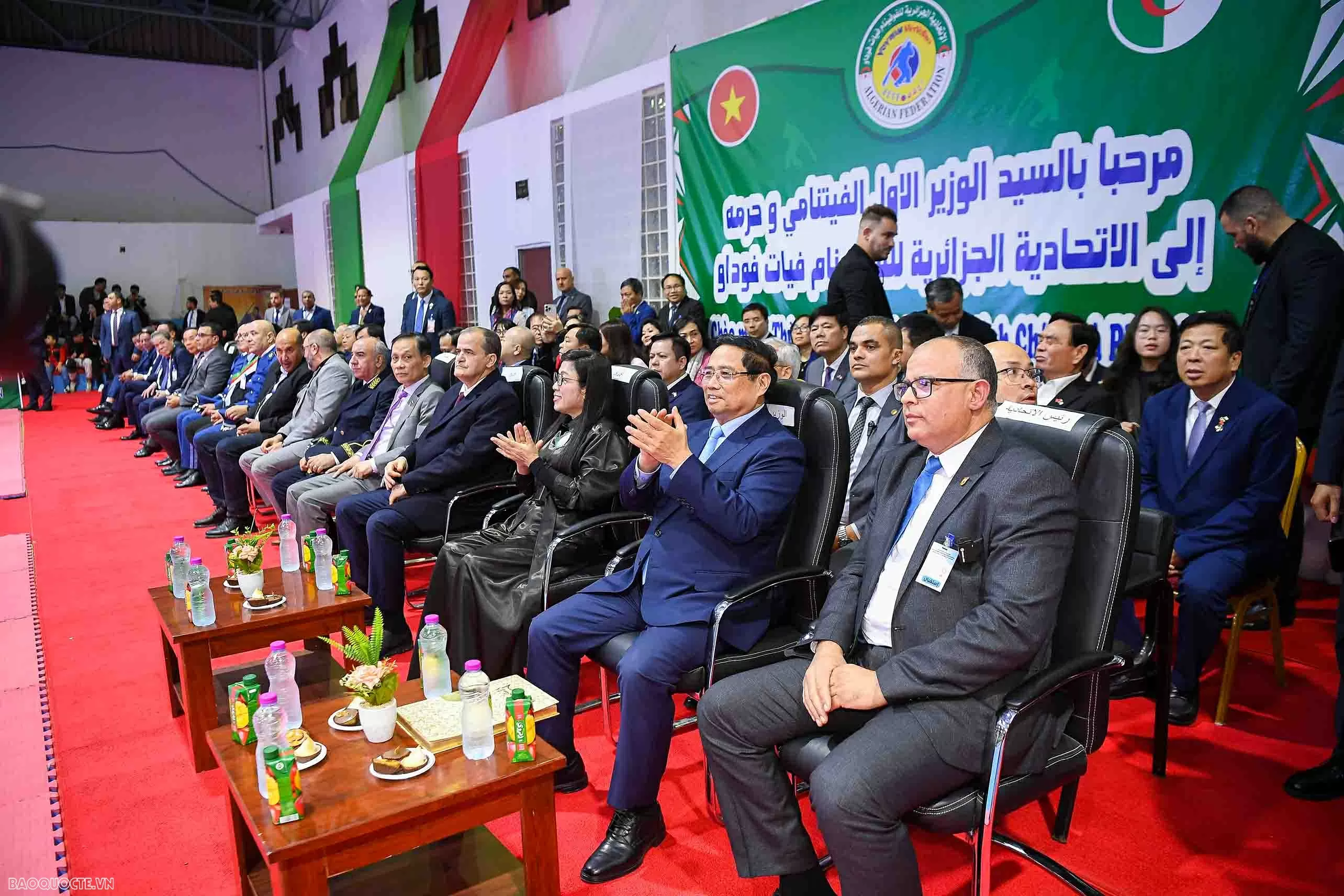 Prime Minister and spouse attend performance by Algeria's National Vovinam Team