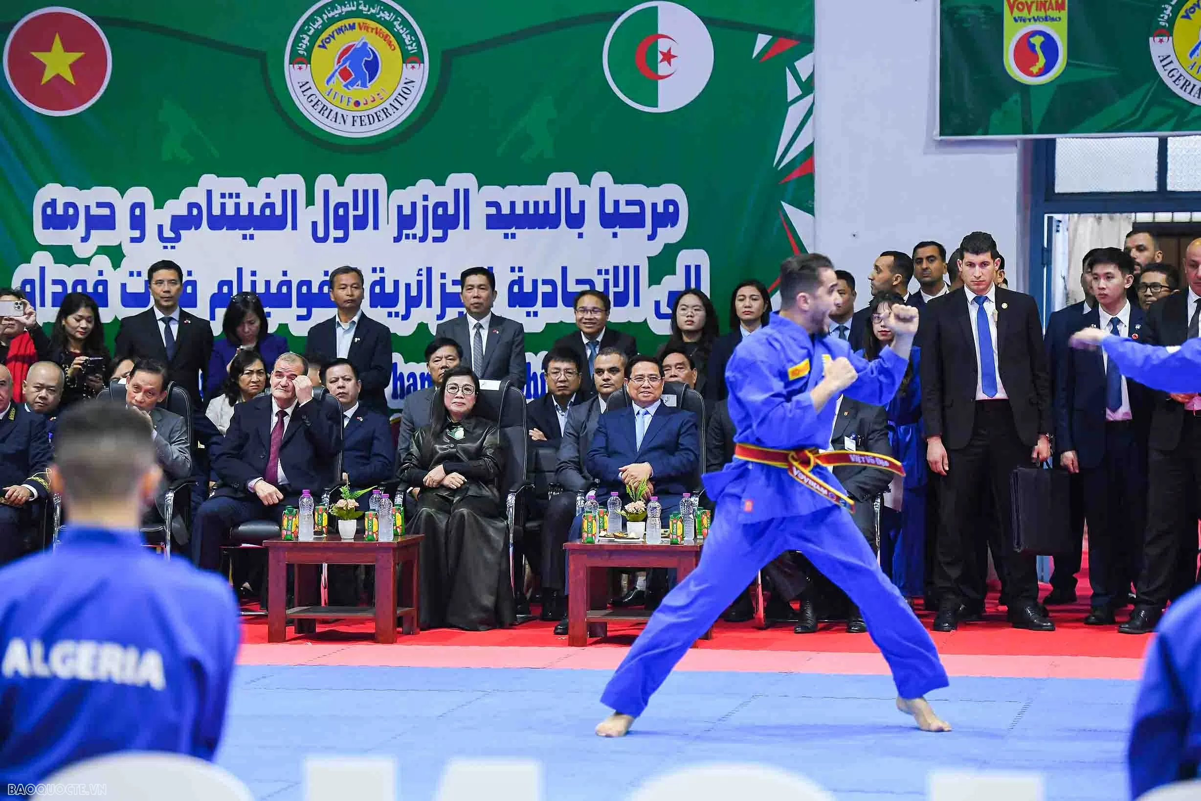 Prime Minister and spouse attend performance by Algeria's National Vovinam Team