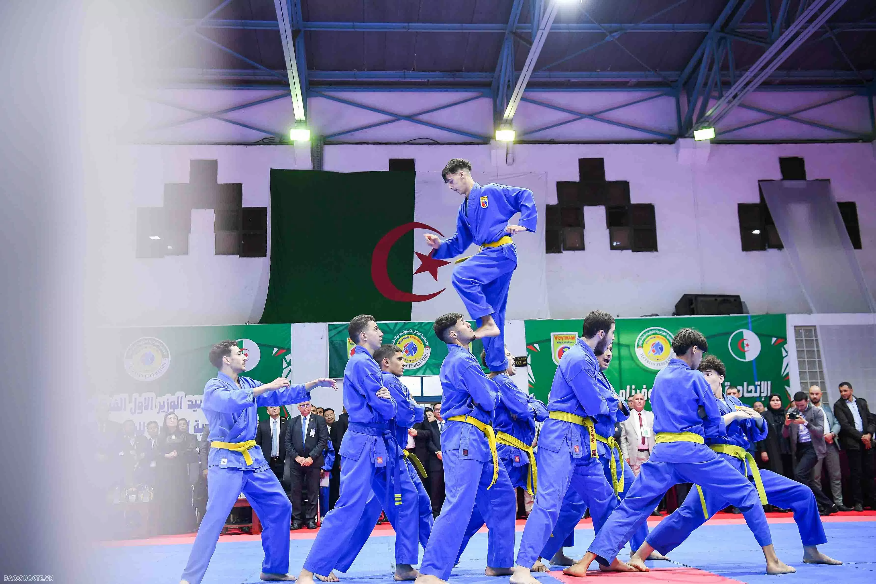 Prime Minister and spouse attend performance by Algeria's National Vovinam Team