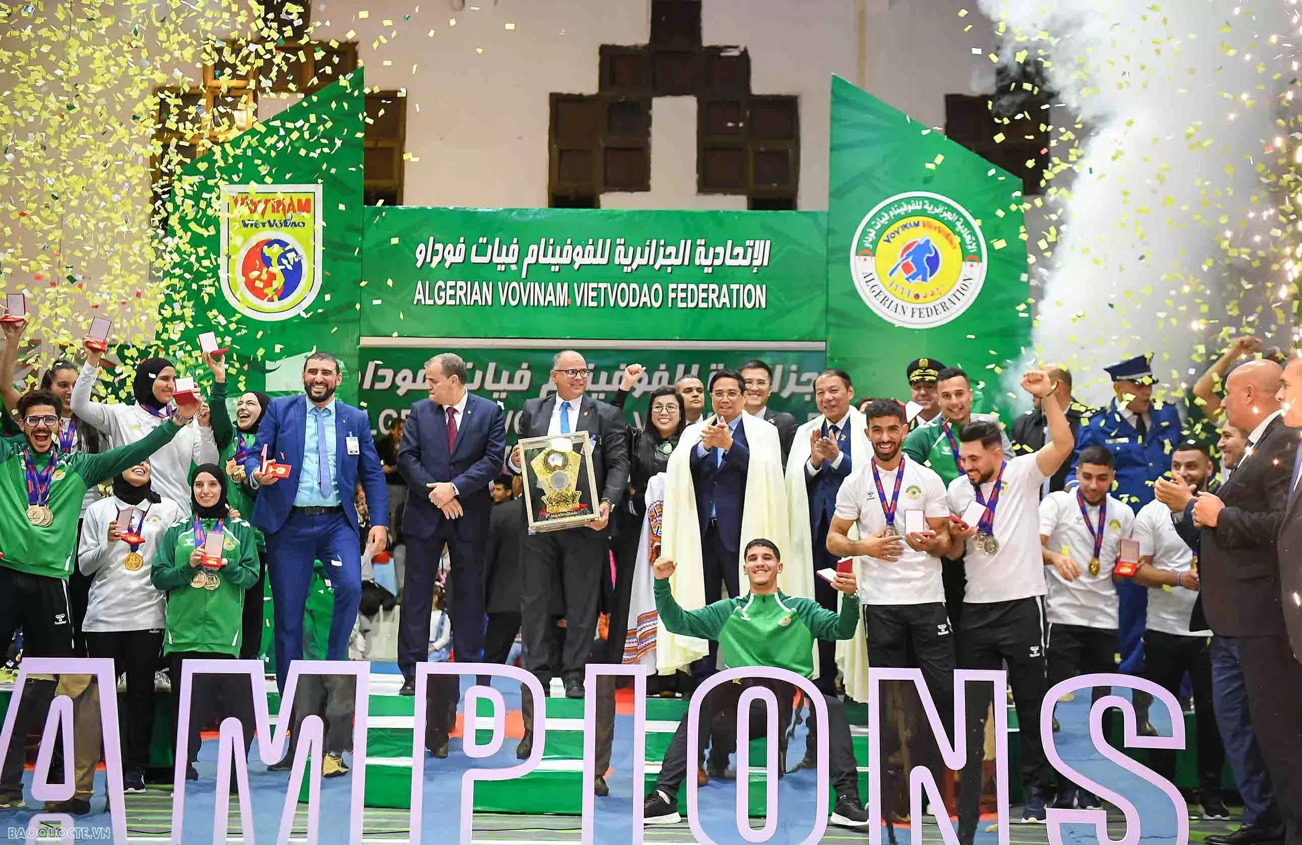 Prime Minister and spouse attend performance by Algeria's National Vovinam Team