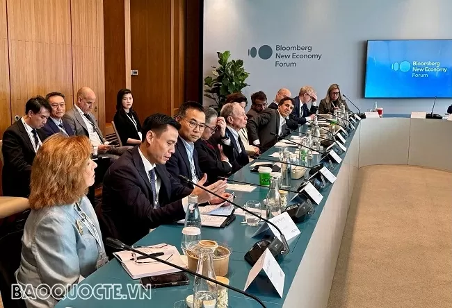Deputy FM Dang Hoang Giang attends Bloomberg New Economy Forum 2025 in Singapore