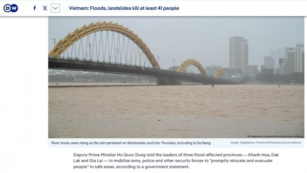 International media praises Vietnam's efforts and solidarity in urgent response to severe floods