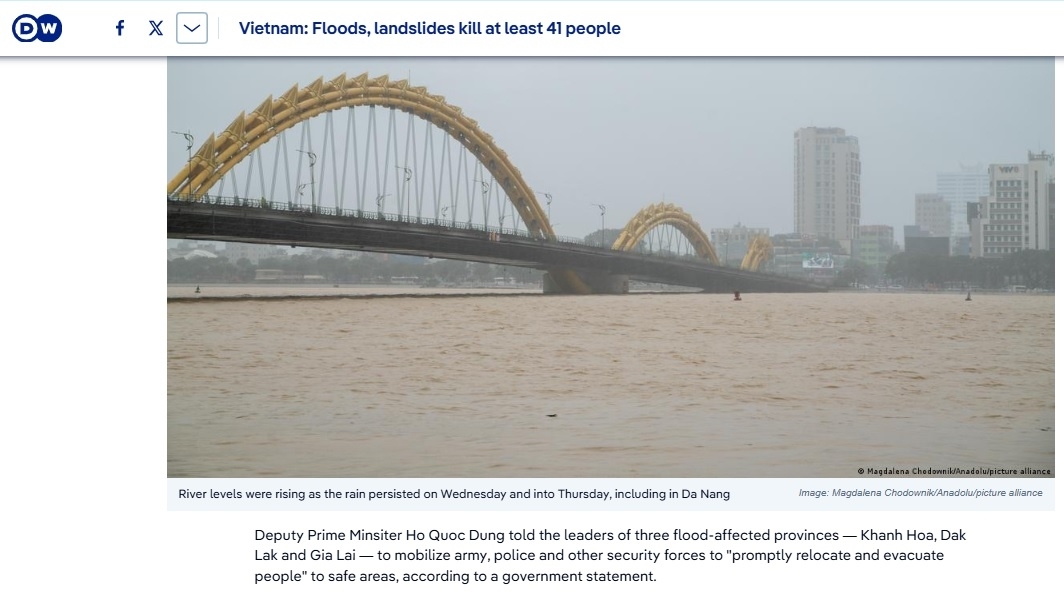International media praises Vietnam's efforts and solidarity in urgent response to severe floods