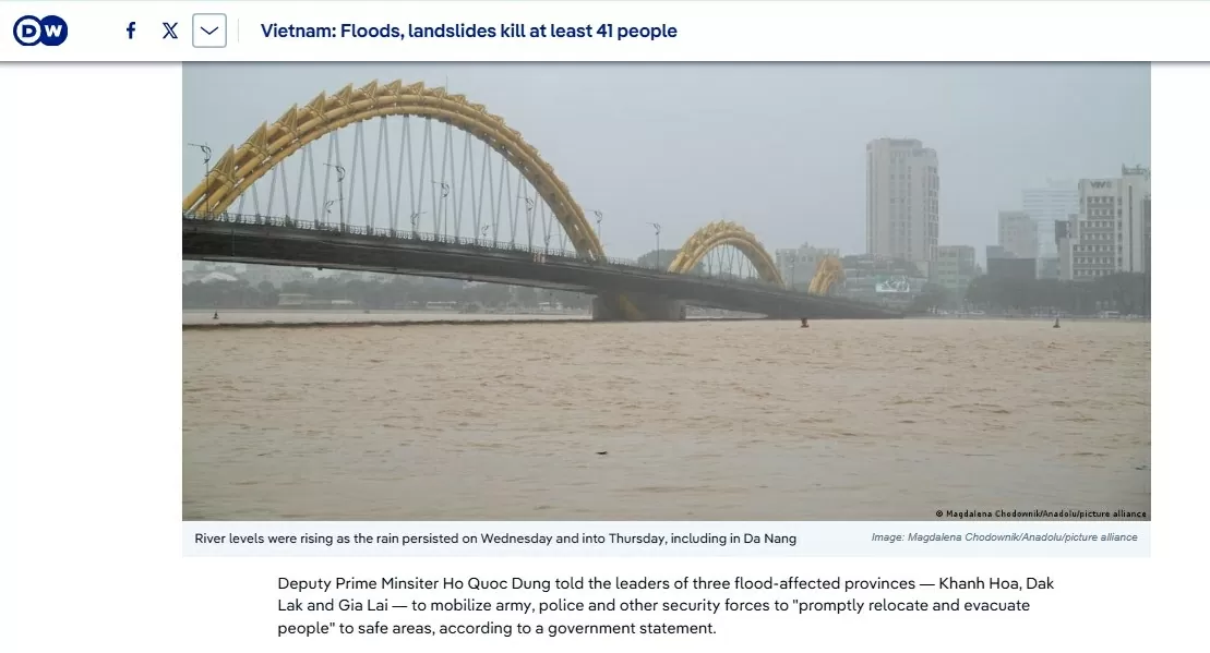 International media praises Vietnam's efforts and solidarity in urgent response to severe floods