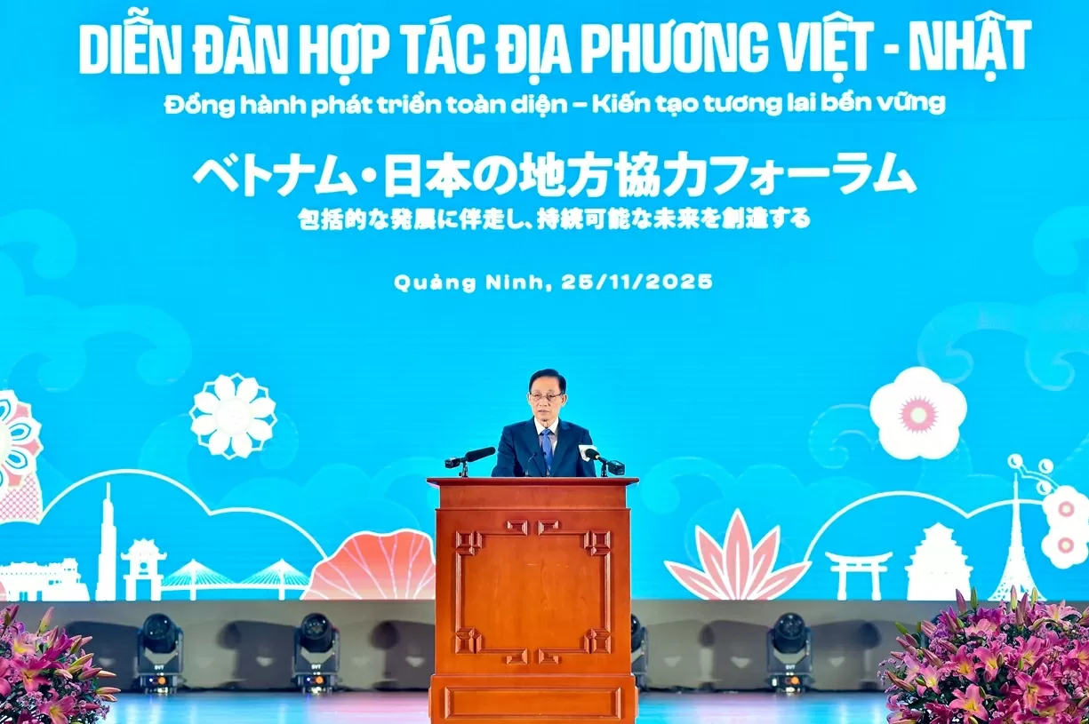 Prime Minister Pham Minh Chinh attends Vietnam-Japan Local Cooperation Forum, promoting the spirit of 'Three Together' and 'Three More'