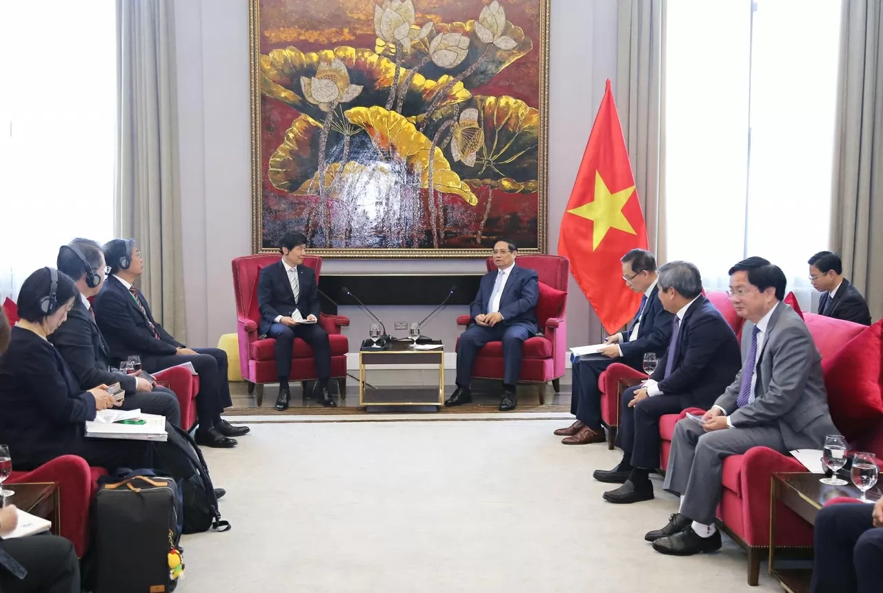 Prime Minister Pham Minh Chinh receives Governor of Gunma Prefecture and Japanese delegation in Quang Ninh