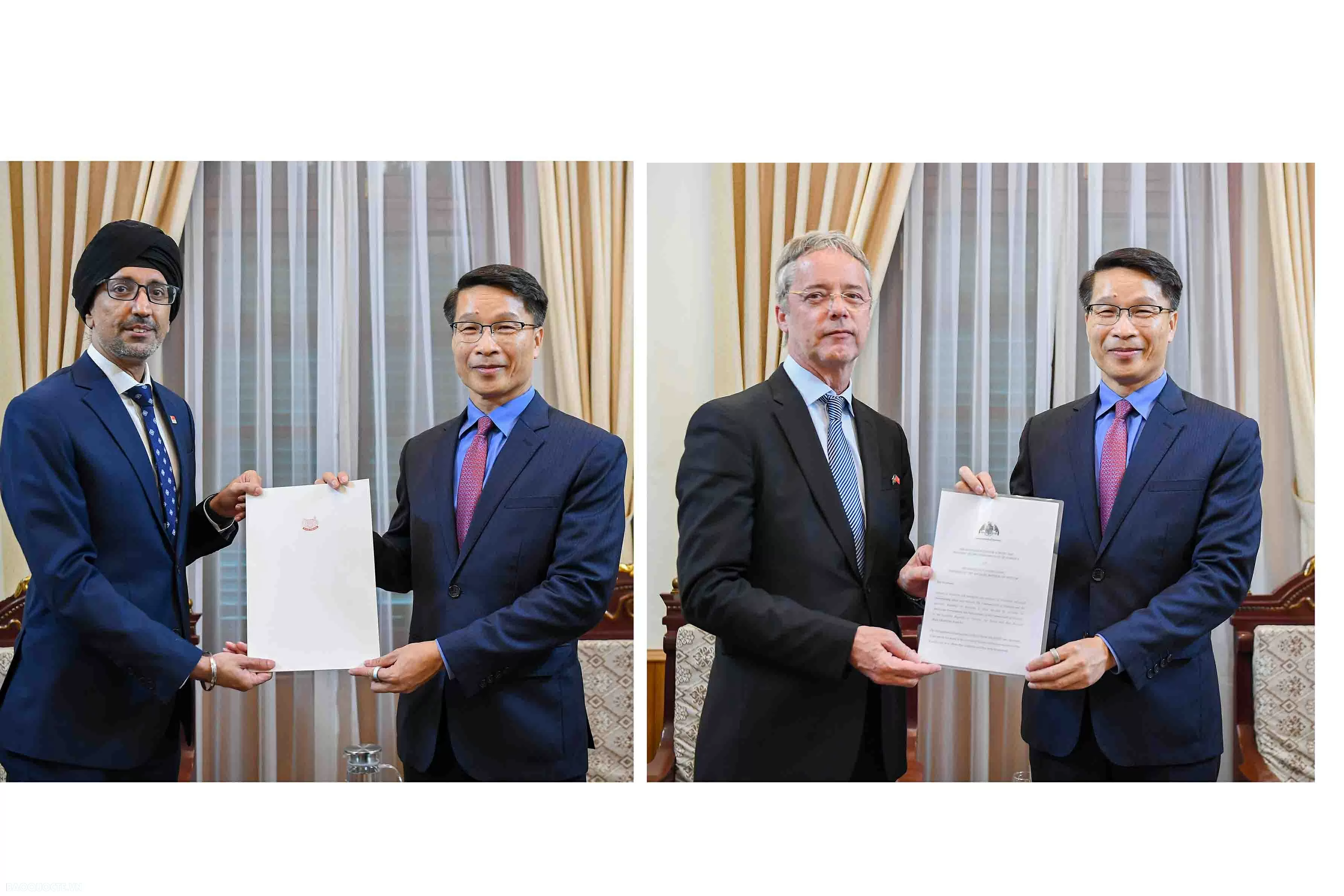 MOFA receives copies of Credentials appointing Ambassadors of Singapore and Dominica to Vietnam