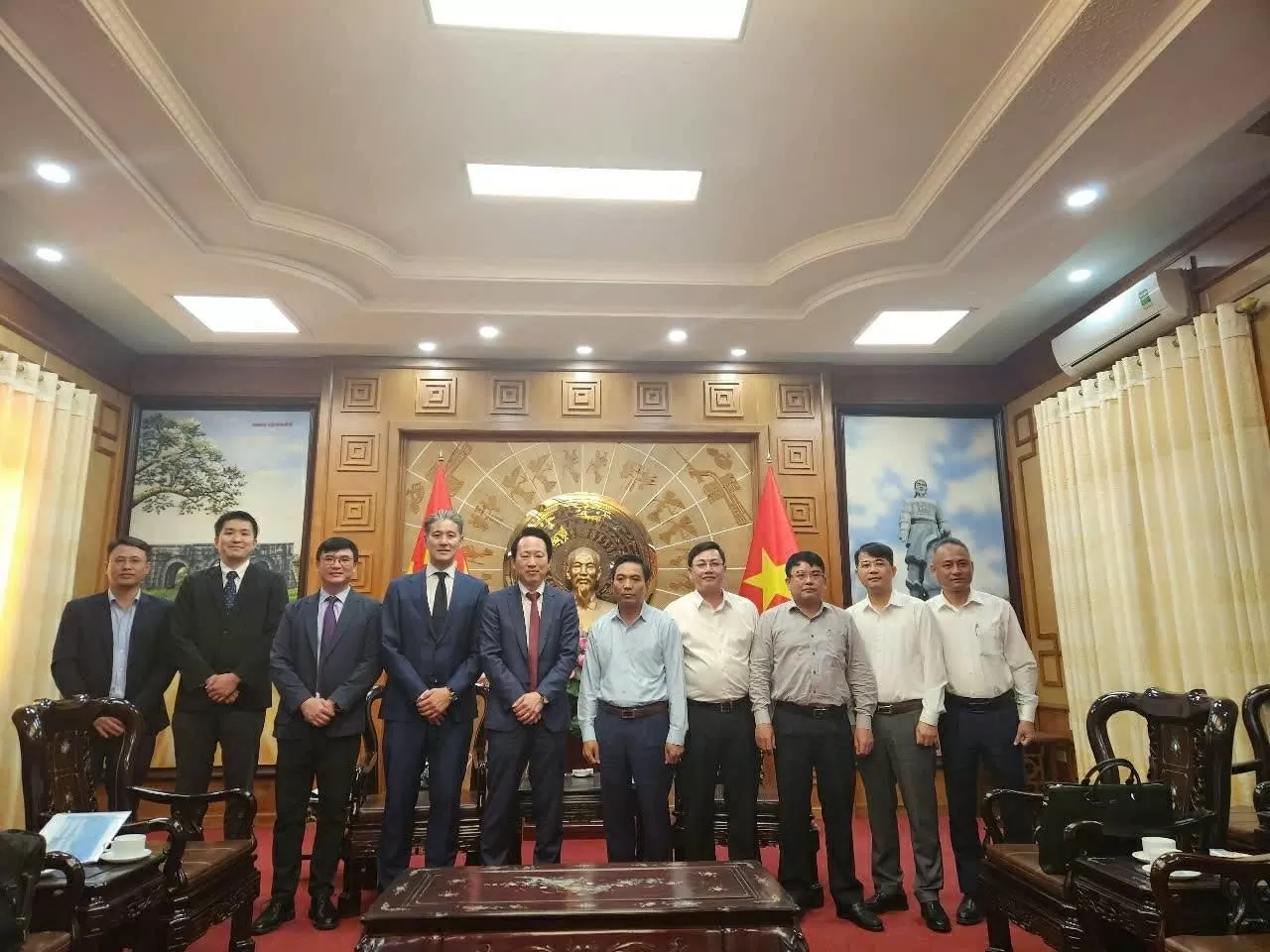 Courtesy Call and Progress Report from TLIP to Mr. Nguyen Doan Anh – Member of the Party Central Committee, Secretary of the Thanh Hoa Provincial Party Committee.